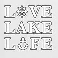 thumbnail image 4 of Wild Bobby, Anchor Wheels Love Lake Life, Women Standard V-Neck Tee, White, Large, 4 of 4