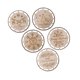 thumbnail image 5 of 6 adornos navideños de macramé, manualidades de madera, discos redondos para bodas y fiestas. Conjunto F, 5 of 9