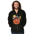 thumbnail image 4 of Halloween Dennis The Menace Pumpkin Zip Up Hoodie Men's Women's Brisco Brands L, 4 of 6