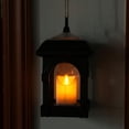 thumbnail image 3 of Farol de vela con luz LED solar impermeable para colgar en el hogar (negro) Lamparas, 3 of 5