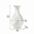 thumbnail image 2 of Creative Shaped White Flower Pot – Modern Artistic Home Decor Vase for Indoor Plants, Minimalist Ceramic Planter for Living Room, 2 of 5