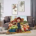 thumbnail image 5 of Toy Story Cartoon Fleece Throw Blanket, Super Soft Cozy Warm Flannel Blanket for Bed Sofa Couch Camping Travel, All Seasons Fuzzy Plush Blankets for Kids Adults Fans, 5 of 7