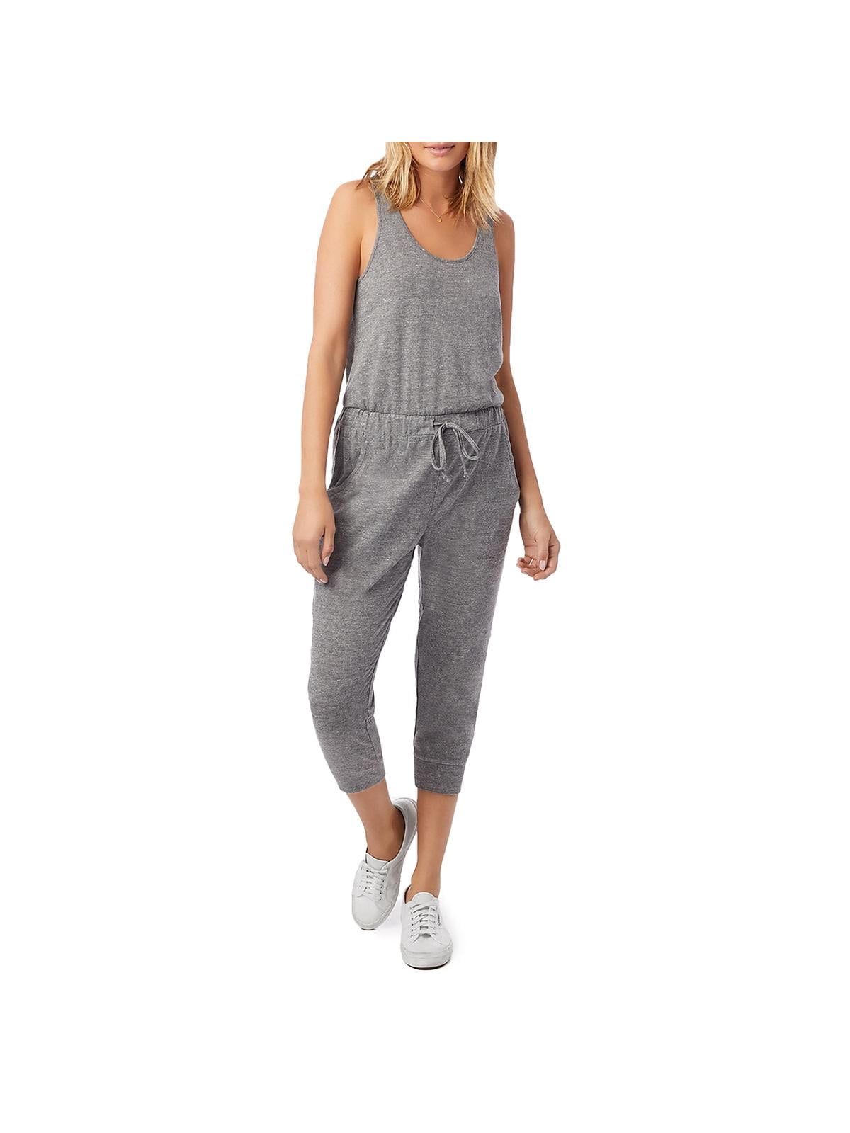 Alternative Womens Cropped Loungwear Jogger Jumpsuit Alternative Womens Cropped Loungwear Jogger Jumpsuit