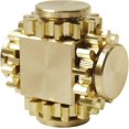 thumbnail image 1 of Fidget Cube Spinner, juego de dedos con 4 marchas, metal de latón con rodamientos ultrasuaves, mecanismo duradero - Dorado, 1 of 5