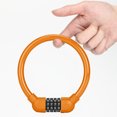 thumbnail image 4 of Sywqhk Candados de cable de seguridad para bicicletas MTB Bloqueo de contraseña de 4 dígitos antirrobo (naranja) Sywqhk Alta Calidad, 4 of 7