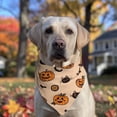 thumbnail image 2 of Dog Bandana 1 Pack,Halloween Cat and Pumpkin Pattern Bandanas for Dogs,Cat Bandana,Small/ Large Dog Bandana 2 Size,Dog Bandanas Girl Boy, 2 of 5