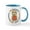 White/Blue Inside, variant on CafePress - Halloween Sloth Pumpkin Mugs - 11 oz Ceramic Mug - Novelty Coffee Tea Cup