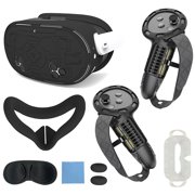 10-Piece Silicone + TPU Protective Cover Set for Meta Quest 3S VR Headset, Includes Hard Shell Headset Cover, Non-Slip Controller Grips, Comfort Face Cover, Lens Protector & 5 Disposable Eye Masks