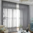 thumbnail image 6 of Nmkwnr 2 Panels Elegant Sheer Curtains Light Filtering Window Curtain Solid Color Curtains for Bedroom Living Room, 54"x84", 6 of 7