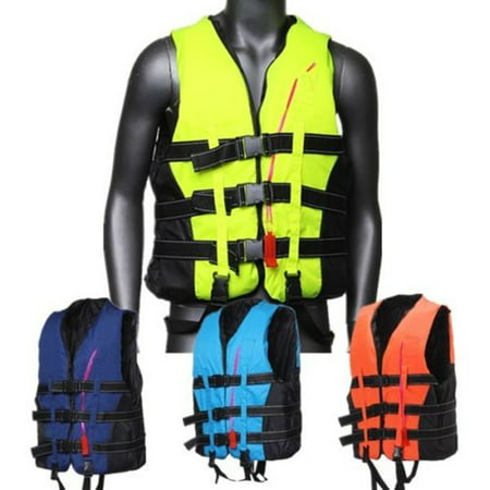 CAMTOA Traditional Life Vest Life Jacket Vest-PFD Fully Enclose Polyester Foam With Whistle For Adult Jet Skiing Boating Surfing Water Fishing Rescuing Swimming