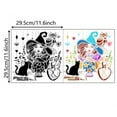 thumbnail image 3 of Halloween Witch Wall Stickers | PVC Vinyl Removable Multicolor Wall Decals | Waterproof DIY Home Decor | 2 Pack | 11.6x11.6 Inch | Easy Clean | Halloween Decorations, 3 of 8