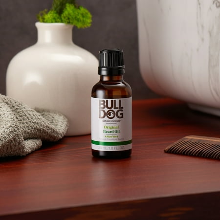 BULLDOG Grooming Original Beard Oil, Tames & Conditions Beards, 1 FL OZ