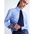 thumbnail image 4 of Free Assembly Women's Button Front Shirt with Satin Tie, Sizes XS-4X, 4 of 5