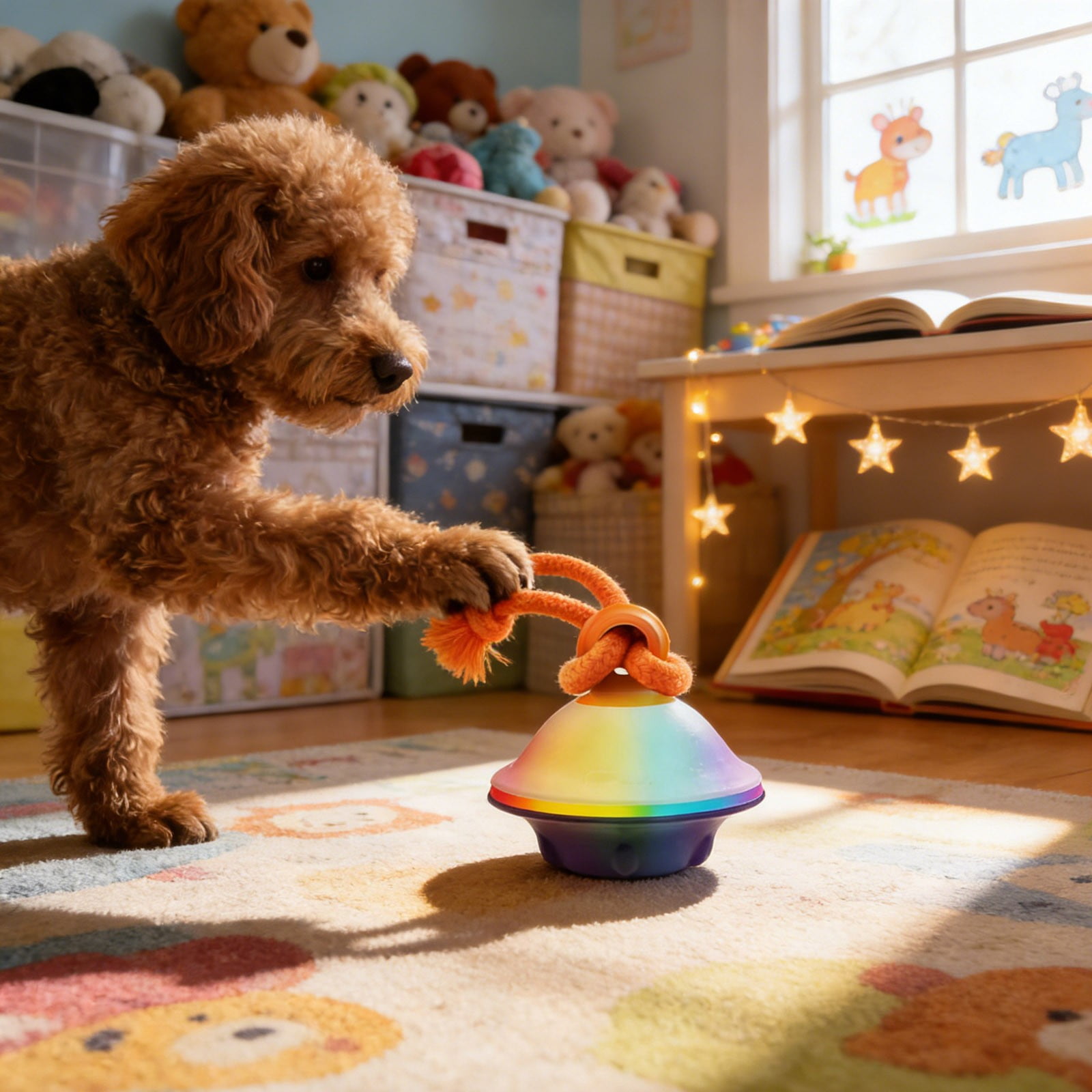 Automatic Interactive Smart LED Cat Toy For Indoor Exercise And Play With Voice Function