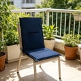 thumbnail image 4 of Outdoor Chair Cushion , Waterproof Patio Seat Cushion with Straps and Removable Cover for Garden, Lawn and Patio Furniture(Navy,One Size), 4 of 6