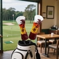 thumbnail image 3 of Uorisanigo Golf Club Head Covers for Fairway Woods, Drivers and Hybrid, - 3-Pack Sunset Palm Tree Golf Club Headcovers for Men & Women- Premium PU Leather, Double Elastic Band, 3 of 7