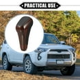 thumbnail image 2 of Unique Bargains Gear Shift Knob for Toyota 4Runner 2012-2021 Faux Leather Plastic Mahogany Pattern Black Brown, 2 of 6
