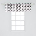 thumbnail image 2 of Ambesonne Valentine's Day Valance Pack of 2, Romantic Pandas, 54"X18", Charcoal Grey Pink and White, 2 of 4