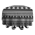 thumbnail image 4 of Black White Ethnic Pattern Round Tablecloth 60"x60",Wrinkle Wipeable Table Cloth for Kitchen Dining Room Picnic Patio Party, 4 of 6