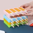 thumbnail image 2 of 1 Set Ice Pop Mold Precisely Detail DIY Craft Plastic Easy Release Ice Cream Maker with Lid Household Supplies, 2 of 2