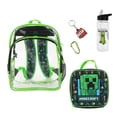 thumbnail image 1 of Set de mochilas Bioworld Minecraft Creeper de 5 piezas, color verde, 1 of 7