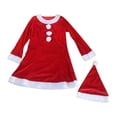 thumbnail image 1 of Vestido de Disfraz de Papá Noel para Mujer Salvador Vacaciones, 1 of 10