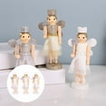 thumbnail image 4 of Juego de adornos de Cascanueces de madera cm, 3 uds., decoración temática de Navidad para Festival blanco CUTICAT cascanueces soldado, 4 of 7