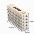 thumbnail image 3 of Stackable Deviled Egg Carrier Container With Lid and Handle for Refrigerator Storage, Parties, Picnics, and Food Transport, 3 of 7