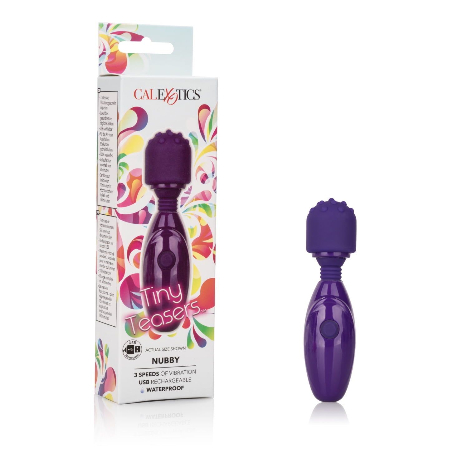 Silicone Rechargeable Nubby Lover's Delight - Blue main image 0