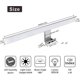 thumbnail image 3 of LED Bathroom Mirror Lamp 30 Cm 5W 820lm 230V Cool White 6000K,Ip44 Class II Slim Bath Mirror Lamp,Clamp On/Mirror Cabinet/Wall Lighting 300mm, 3 of 5