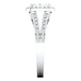 thumbnail image 4 of Dazzlingrock Collection 0.95 Carat (ctw) 10K Round White Diamond Ladies Split Shank Engagement Ring 1 CT, White Gold, Size 8, 4 of 5