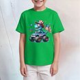 thumbnail image 2 of NIEWTR Boys Home Wear T-Shirts Short Sleeve Breathable Cotton Tees Loose Fit Comfortable Crew Neck Tops for Lounging and Play（Green,7-8 Years), 2 of 4