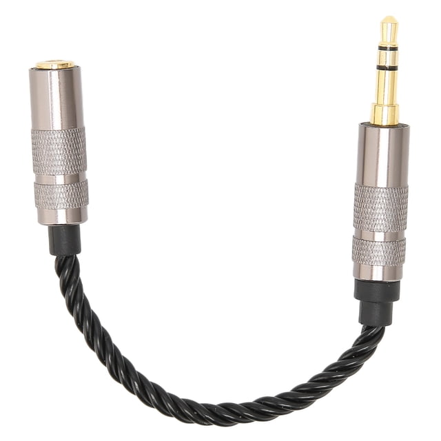 Adaptador 3,5 macho a 2,5 hembra, Cable de conversión de conector de auriculares de cobre Chapado en plata portátil