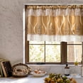 thumbnail image 6 of Celsvanis Jacquard Valance Curtain, Rod Pocket Light Blocking Window Topper, Decorative Dust Proof Short Curtain for Kitchen Sink Indoor Windows 71"x71", 6 of 6
