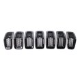 thumbnail image 1 of 7PCS Grille Covers ABS Painted Glossy Black Replacement for Jeep Cherokee 2014-2018, 1 of 7