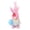 A, variant on Easter Bunny Hugging Egg Plush Doll Male Bunny Holding Egg Soft Stuffed Animal Decoration for Spring Holiday Home Table Centerpiece Without Lights B