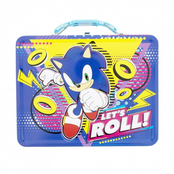 Sonic The Hedgehog Let's Roll! Tin Lunchbox