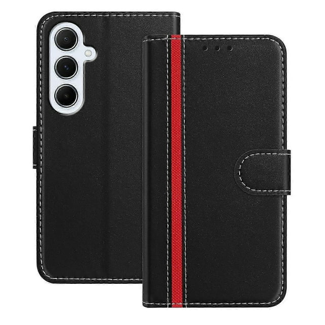 For Samsung Galaxy A17 5g/ A26 5g Phone Cases Wallet Stand Color Splicing Leather Cover With Magnetic Clasp