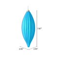 thumbnail image 3 of Vickerman M183212M 8 in. Turquoise Matte Line Finial Ornament  4 per Bag, 3 of 3