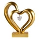thumbnail image 1 of Escultura abstracta moderna con gesto de corazón, resina, artesanía, figuras para regalo de Navidad. BS8048, 1 of 7