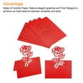 thumbnail image 4 of Table Name Place Cards,50Pack Rose Cut Design Blank Card Red, 4 of 6