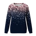 thumbnail image 4 of Bowake Sweat à Manches Longues à Sequins pour Femmes Col Rond Décontracté Hauts Pailletés pour Sortir Blouses de Fête, 4 of 4