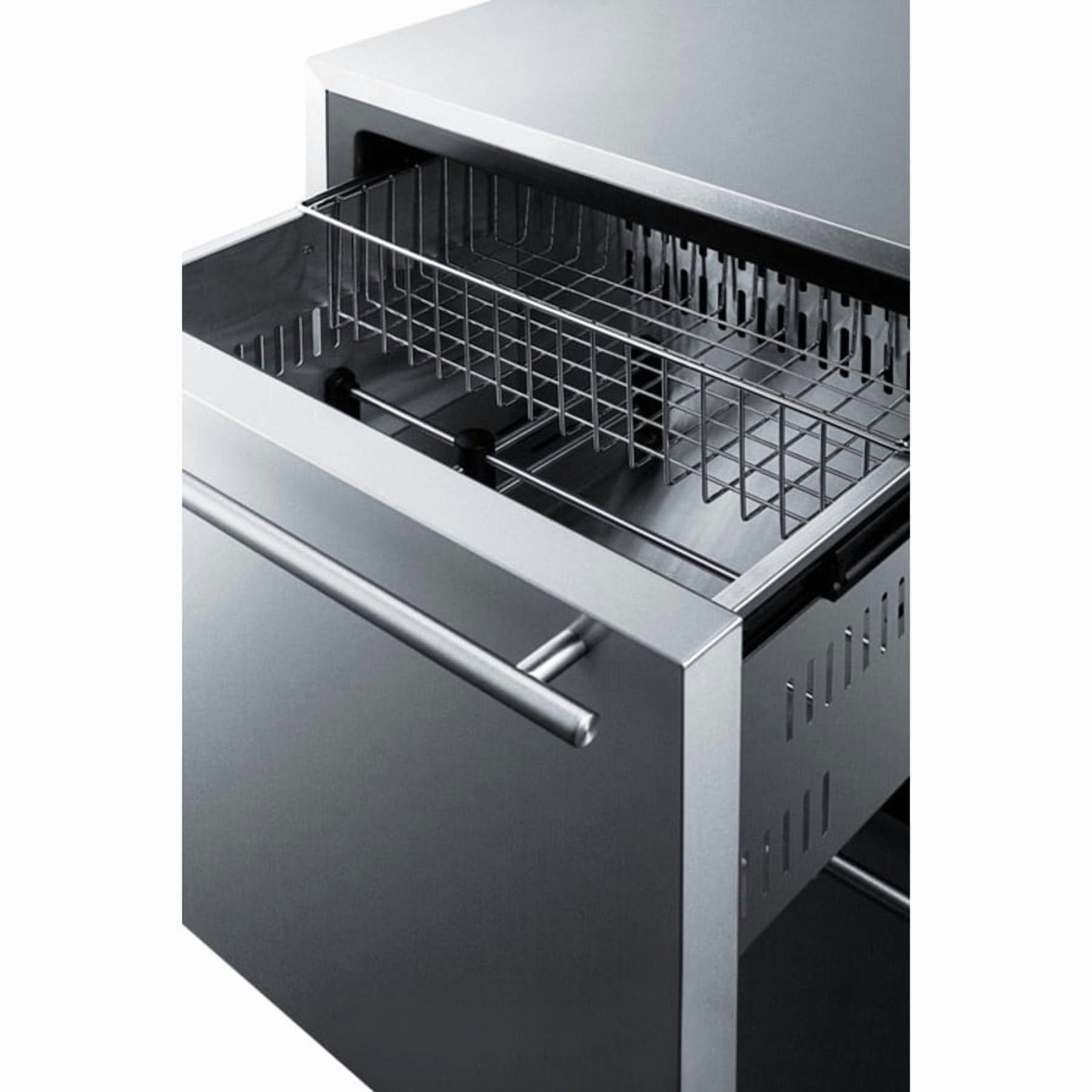 Summit 24-Inch 3.54 Cu. Ft. Double Drawer Compact Freezer