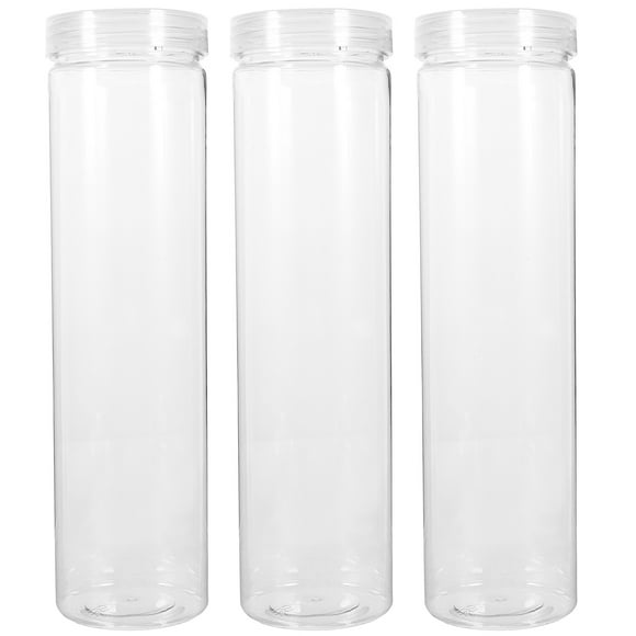 3Pcs Kitchen Storage Containers Cereals Nut Storage Jars Reusable Sugar Container with Lid