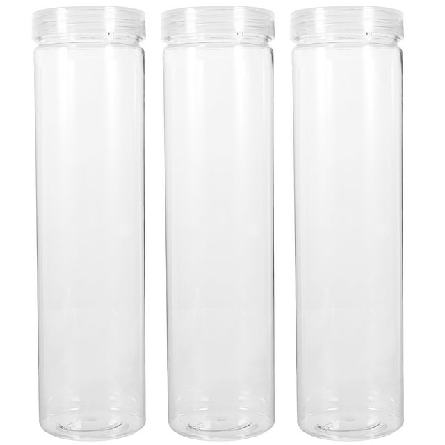 Miangastore 3Pcs Kitchen Storage Containers Cereals Nut Storage Jars Reusable Sugar Container with Lid