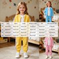 thumbnail image 2 of Toddler Baby Girls Clothes 9 12 18 24 Months 2T 3T Fall Winter Clothes Baby Crewneck Sweatshirts Pants Set Long Sleeve Girls Outfits Jacket Set Yellow Size 3-6 Months, 2 of 6