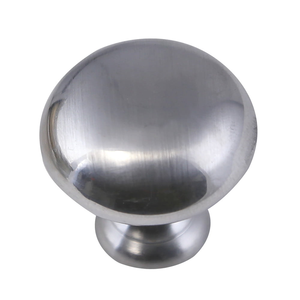 Design House 5-pack Satin Chrome Kitchen or Bath 1.18" Round Cabinet Knobs