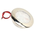 thumbnail image 1 of 12V DC Recessed LED Puck Light - 1W Daylight White (5500-6300K) 75LM, Acrylic & Stainless Steel Ceiling Lamp with Chrome Finish, Easy Embedded Screw Installation for RV, Yacht, Bus, Cabinet, Stair, 1 of 6