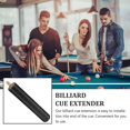 thumbnail image 4 of Convenient Pool Cue Stick Stick Extension Rod Billiard Cue Extension Part Pool Cue Stick Stick Prolong Stick Black, 4 of 6