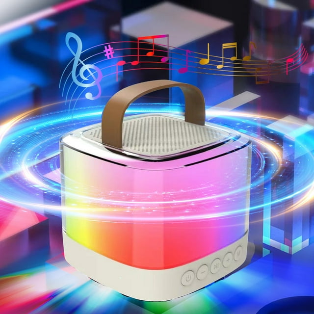 ¡Rebaja Imbatible!, Altavoz Bluetooth portátil con luz LED Estéreo con luz Adecuado para viajes al aire libre en casa Altavoz Bluetooth Akmoler